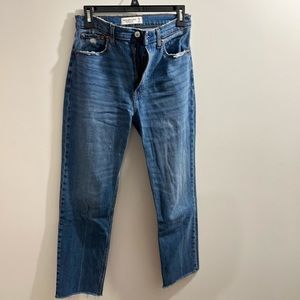 Abercrombie Ankle Straight High Rise
